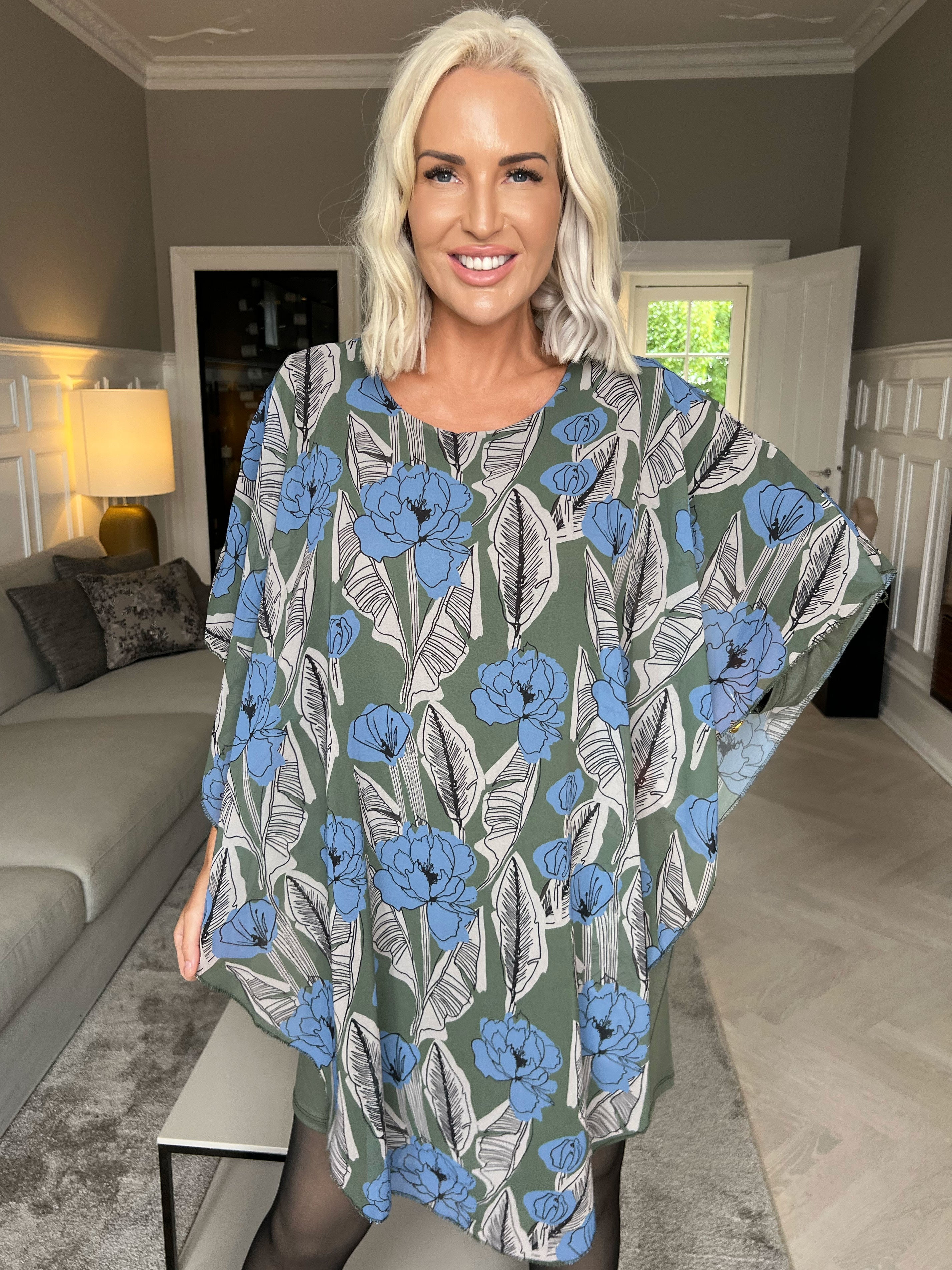 Kenya Feather Long Sleeve - Tunikaklänning med chiffonglager
